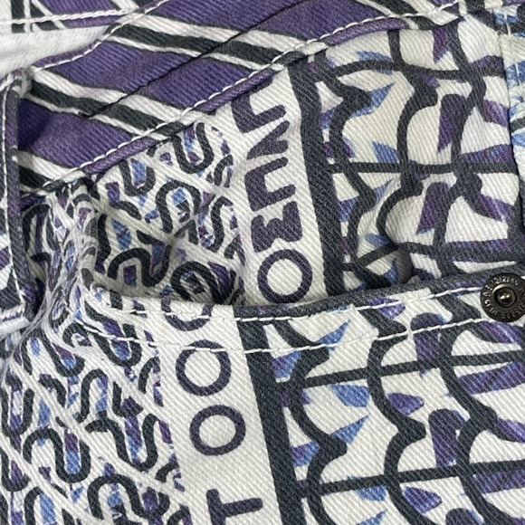 Current /Elliott Mary Katrantzou Jeans Ankle Skinny Women Size 26 Lorikeet Blue - Picture 4 of 13